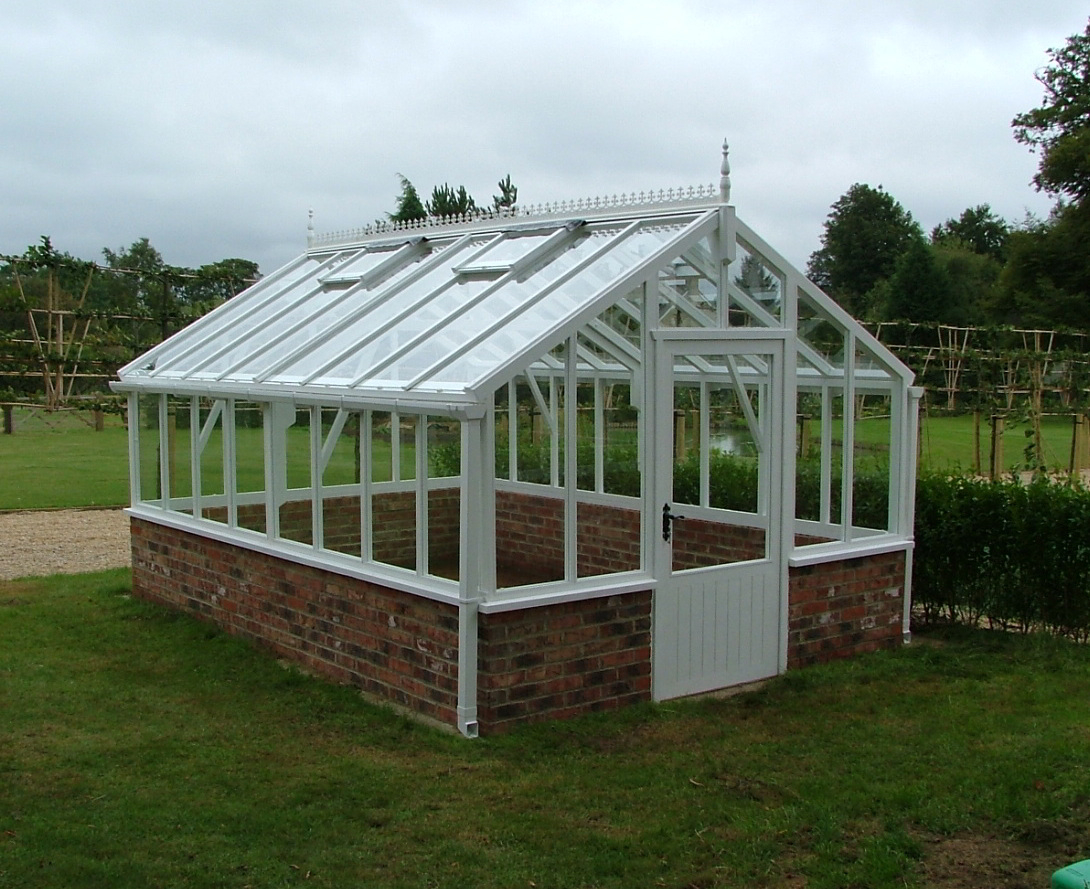 10ft x 16ft Bespoke Greenhouse Painted White 